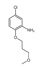 5-Chloro-2-(3-methoxypropoxy)aniline结构式