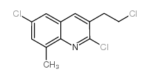 2,6-dichloro-3-(2-chloroethyl)-8-methylquinoline结构式