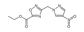 1,2,4-Oxadiazole-5-carboxylic acid, 3-[(4-nitro-1H-pyrazol-1-yl)methyl]-, ethyl ester图片