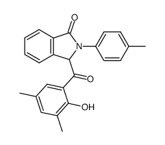 3-(2-hydroxy-3,5-dimethylbenzoyl)-2-(p-tolyl)isoindolin-1-one结构式