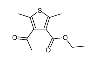 4-acetyl-2,5-dimethyl-thiophene-3-carboxylic acid ethyl ester Structure