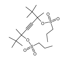 Propane-1-sulfonic acid 1-tert-butyl-1,4,5,5-tetramethyl-4-(propane-1-sulfonyloxy)-hex-2-ynyl ester Structure