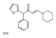 1-Phenyl-4-piperidino-1-(2-thienyl)-3-buten-2-one hydrochloride结构式