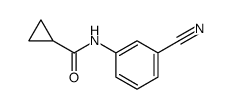 N-(3-cyanophenyl)cyclopropanecarboxamide结构式