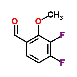 3,4-Difluoro-2-methoxybenzaldehyde结构式