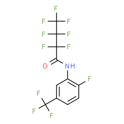 2,2,3,3,4,4,4-HEPTAFLUORO-N-(2-FLUORO-5-(TRIFLUOROMETHYL)PHENYL)BUTANAMIDE structure