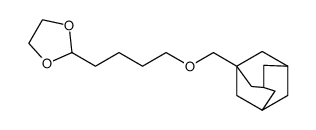 2-(4-[adamantan-1-yl-methoxy]-butyl)-1,3-dioxolane结构式