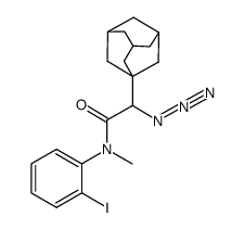 2-(1-adamantyl)-2-azido-N-(2-iodophenyl)-N-methylacetamide结构式