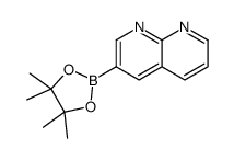 1,8-萘啶-3-基硼酸频那醇酯结构式