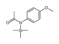 N-(4-methoxyphenyl)-N-trimethylsilylacetamide Structure