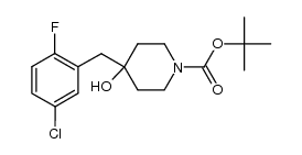 tert-butyl 4-(5-chloro-2-fluorobenzyl)-4-hydroxypiperidine-1-carboxylate Structure