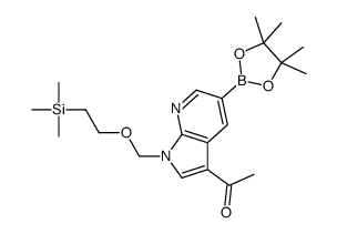 1-[[2-(三甲基甲硅烷基)乙氧基]甲基]-3-乙酰基-1H-吡咯并[2,3-B]吡啶-5-硼酸频那醇酯图片