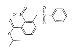 isopropyl 2-nitro-3-((phenylsulfonyl)methyl)benzoate Structure