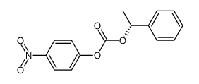 Carbonic acid 4-nitrophenyl (R)-1-phenylethyl diester结构式