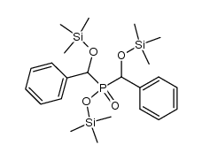 trimethylsilyl bis(phenyl((trimethylsilyl)oxy)methyl)phosphinate Structure