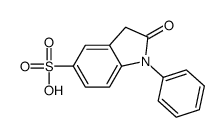 2-oxo-1-phenyl-3H-indole-5-sulfonic acid结构式