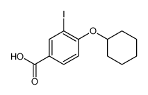 4-cyclohexyloxy-3-iodobenzoic acid Structure