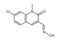 7-chloro-1-methyl-2-oxo-1,2-dihydroquinoline-3-carbaldehyde oxime Structure