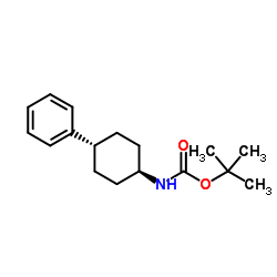 N-(trans-4-phenylcyclohexyl)-Carbamic acid 1,1-dimethylethyl ester Structure