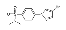 4-(4-Bromo-1H-pyrazol-1-yl)-N,N-dimethylbenzenesulfonamide structure