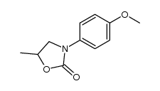 3-(4-Methoxyphenyl)-5-methyl-2-oxazolidinone Structure