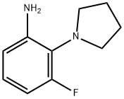 3-Fluoro-2-(pyrrolidin-1-yl)aniline structure