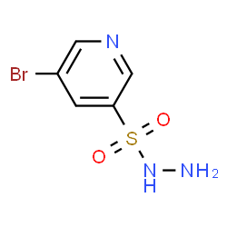 5-bromopyridine-3-sulfonohydrazide结构式