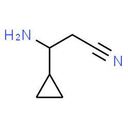 3-amino-3-cyclopropylpropanenitrile structure