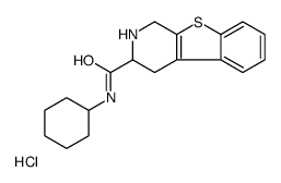 N-cyclohexyl-1,2,3,4-tetrahydro-[1]benzothiolo[2,3-c]pyridine-3-carboxamide,hydrochloride Structure