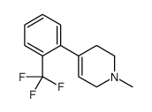 1-methyl-4-[2-(trifluoromethyl)phenyl]-3,6-dihydro-2H-pyridine结构式