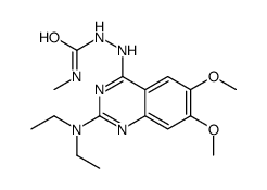 1-[[2-(diethylamino)-6,7-dimethoxyquinazolin-4-yl]amino]-3-methylurea Structure