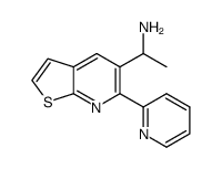 1-(6-(pyridin-2-yl)thieno[2,3-b]pyridin-5-yl)ethanamine结构式