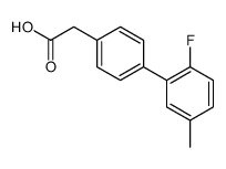 [4-(2-Fluoro-5-Methylphenyl)phenyl]acetic acid结构式