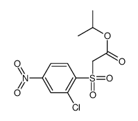 propan-2-yl 2-(2-chloro-4-nitrophenyl)sulfonylacetate Structure