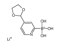 Lithium (4-(1,3-dioxolan-2-yl)pyridin-2-yl)trihydroxyborate Structure