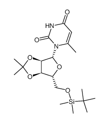 2',3'-O-isopropylidene-5'-O-TBDMS-6-methyluridine Structure