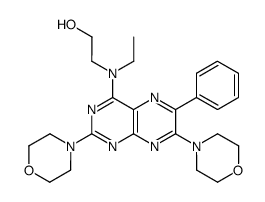 2-[(2,7-di-morpholin-4-yl-6-phenyl-pteridin-4-yl)-ethyl-amino]-ethanol Structure