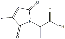 1H-Pyrrole-1-acetic acid,2,5-dihydro--alpha-,3-dimethyl-2,5-dioxo-结构式