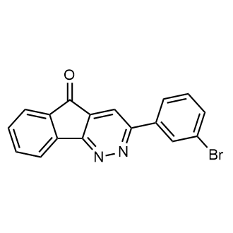 3-(3-溴苯基)-5H-茚并[1,2-c]哒嗪-5-酮结构式