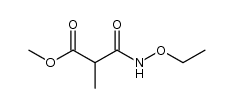 methylmalonic acid methyl ester N-ethoxyamide Structure