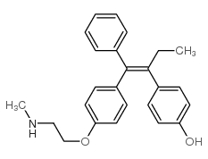 N-Desmethyl-4hydroxy Tamoxifen结构式