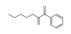 2-methylene-1-phenylheptan-1-one Structure