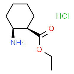 (1R,2S)-Ethyl 2-aminocyclohexanecarboxylate hydrochloride structure