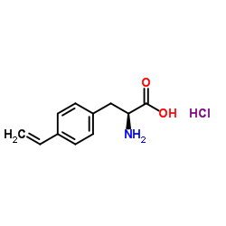 4-乙烯基-L-苯丙氨酸盐酸盐结构式