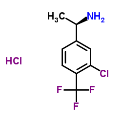 (R)-1-(3-Chloro-4-(trifluoromethyl)phenyl)ethanamine hydrochloride Structure