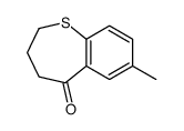 7-methyl-3,4-dihydro-2H-1-benzothiepin-5-one Structure