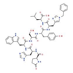 (D-His(Bzl)6)-LHRH (1-7) (free acid)结构式