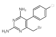 2,4-Pyrimidinediamine,6-(bromomethyl)-5-(4-chlorophenyl)- structure