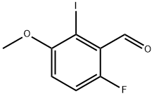 6-Fluoro-2-iodo-3-methoxybenzaldehyde Structure