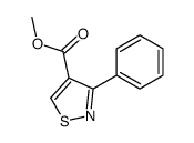 3-Phenyl-4-isothiazolecarboxylic acid methyl ester结构式